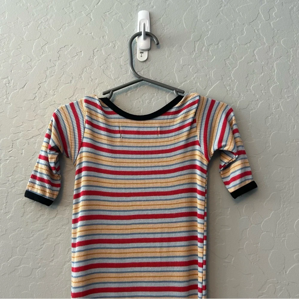 Cozys striped ribbed